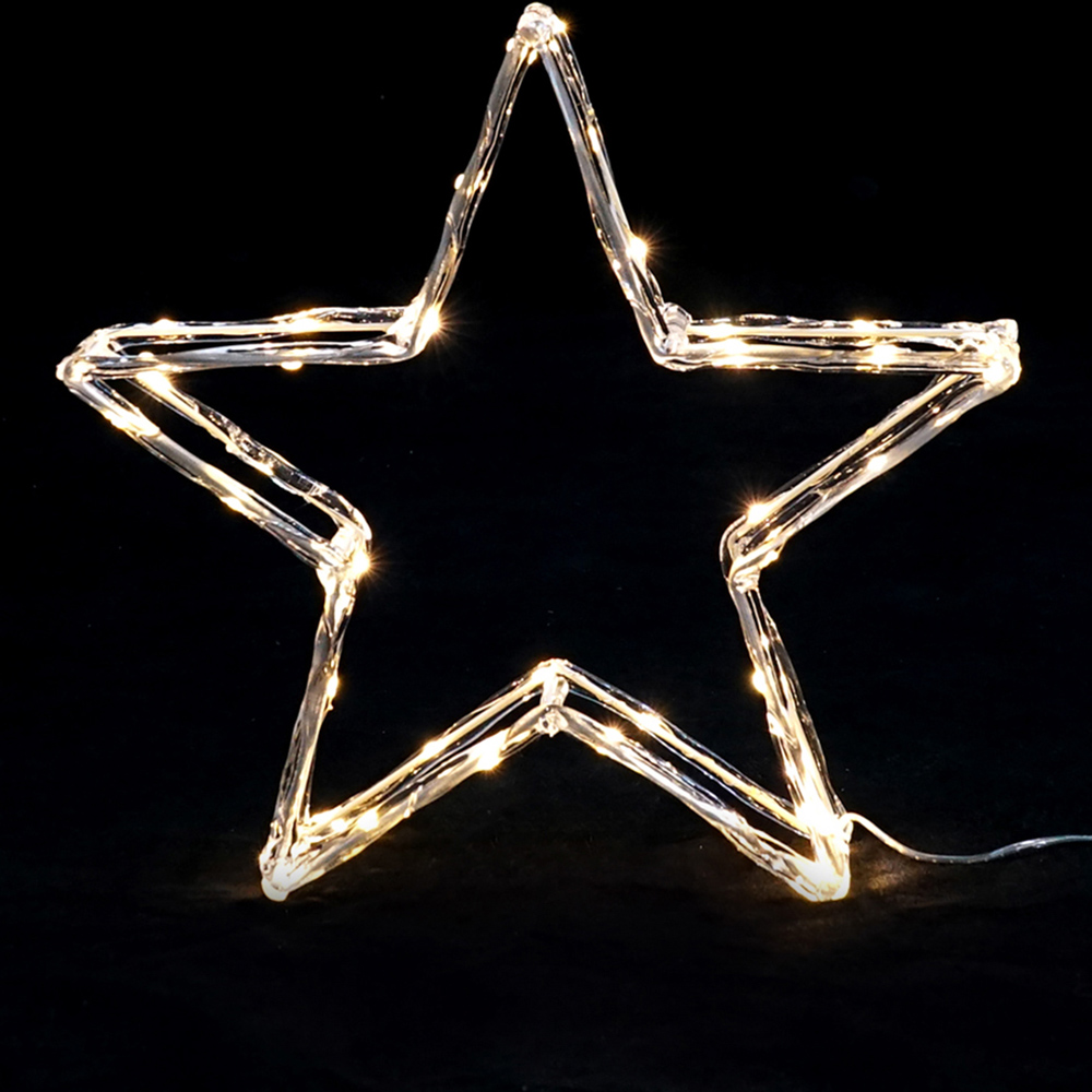 The Seasonal Gift Co. Warm White LED Star Christmas Decoration 30cm Image 4