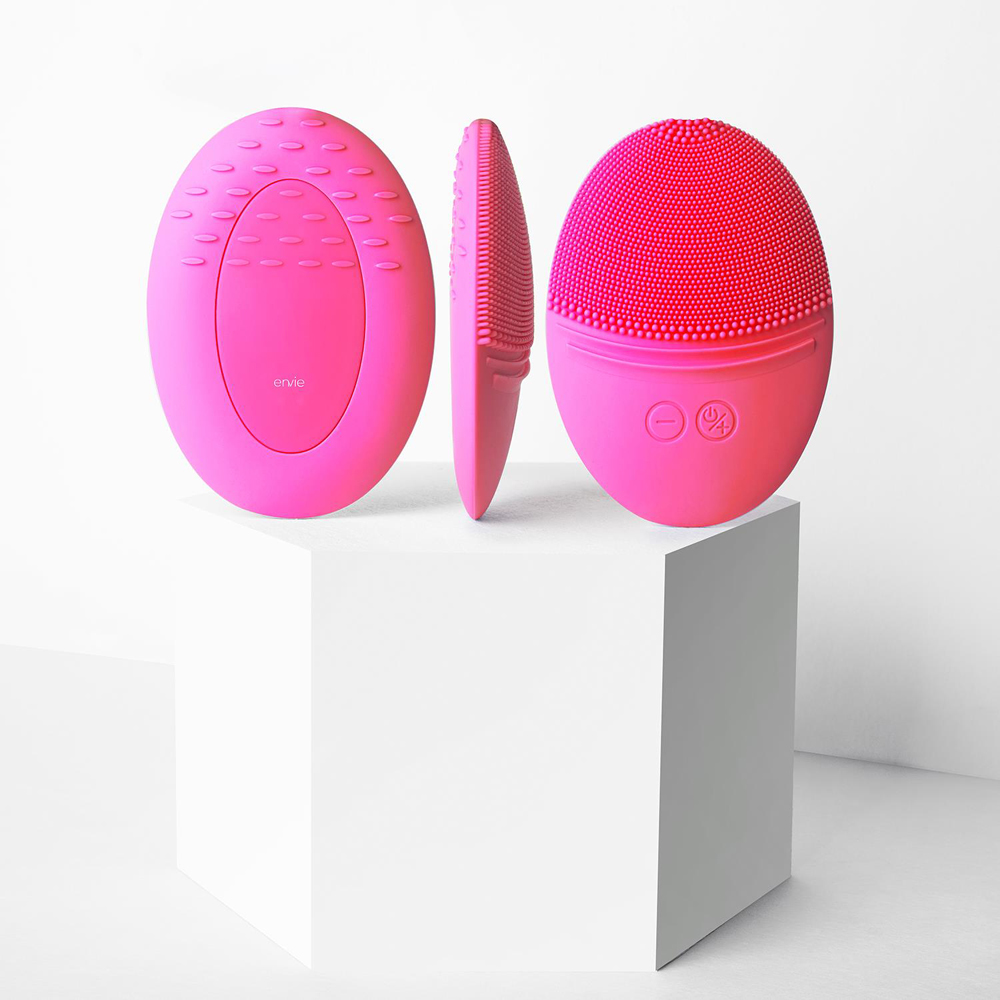 Envie Compact Pink Portable and Waterproof Facial Exfoliator Image 5
