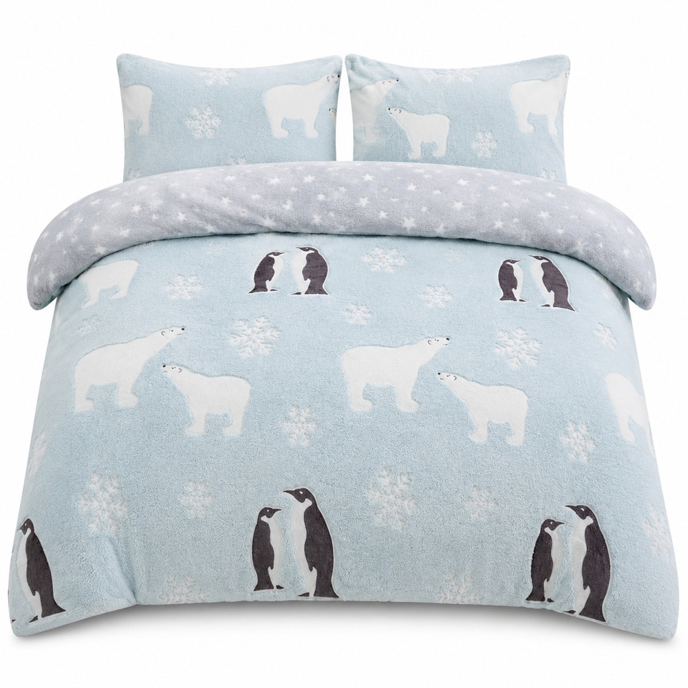 Smart Living Single Penguin and Polar Bear Glow in the Dark Duvet Set Image 2