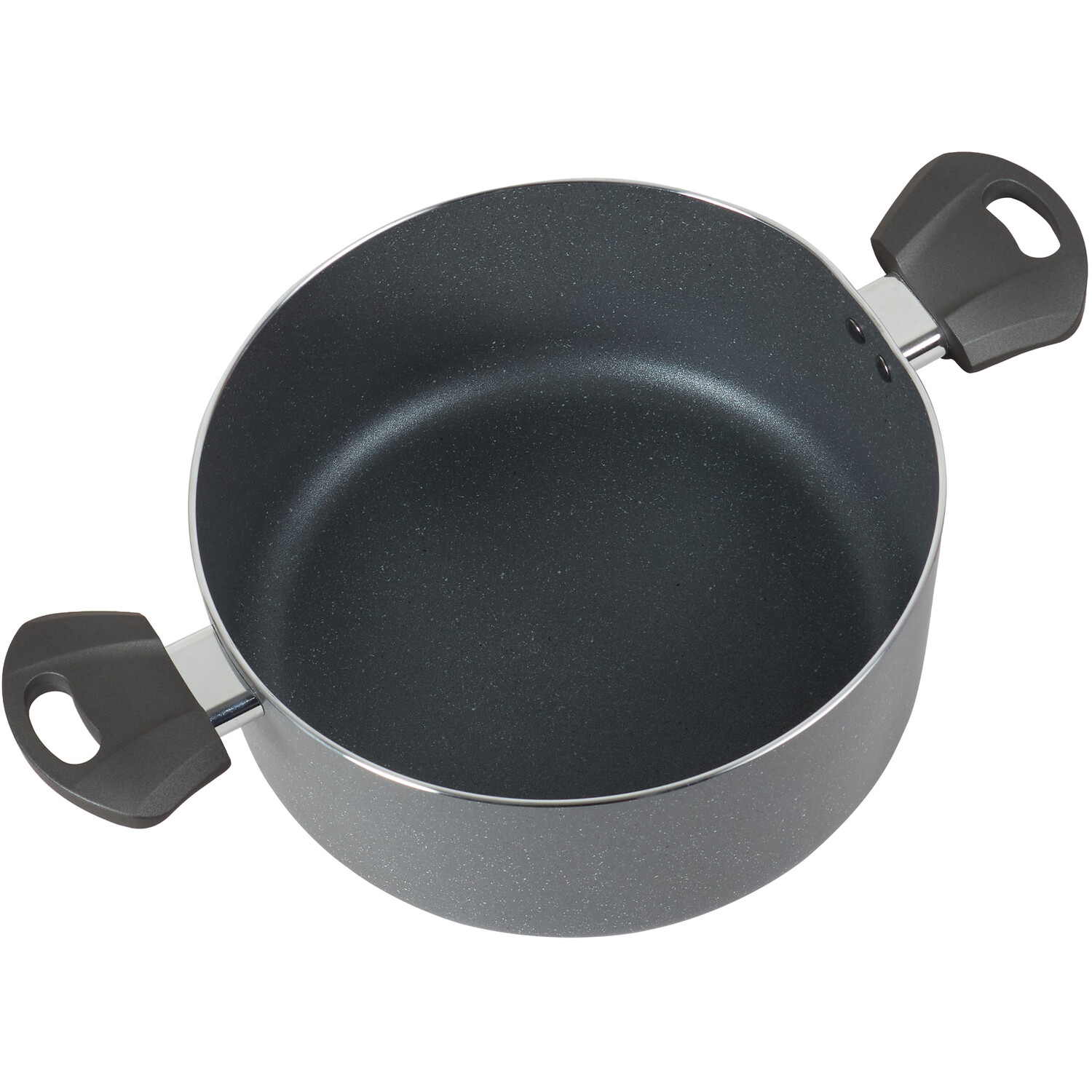 Marble Finish Stockpot - Black Image 6