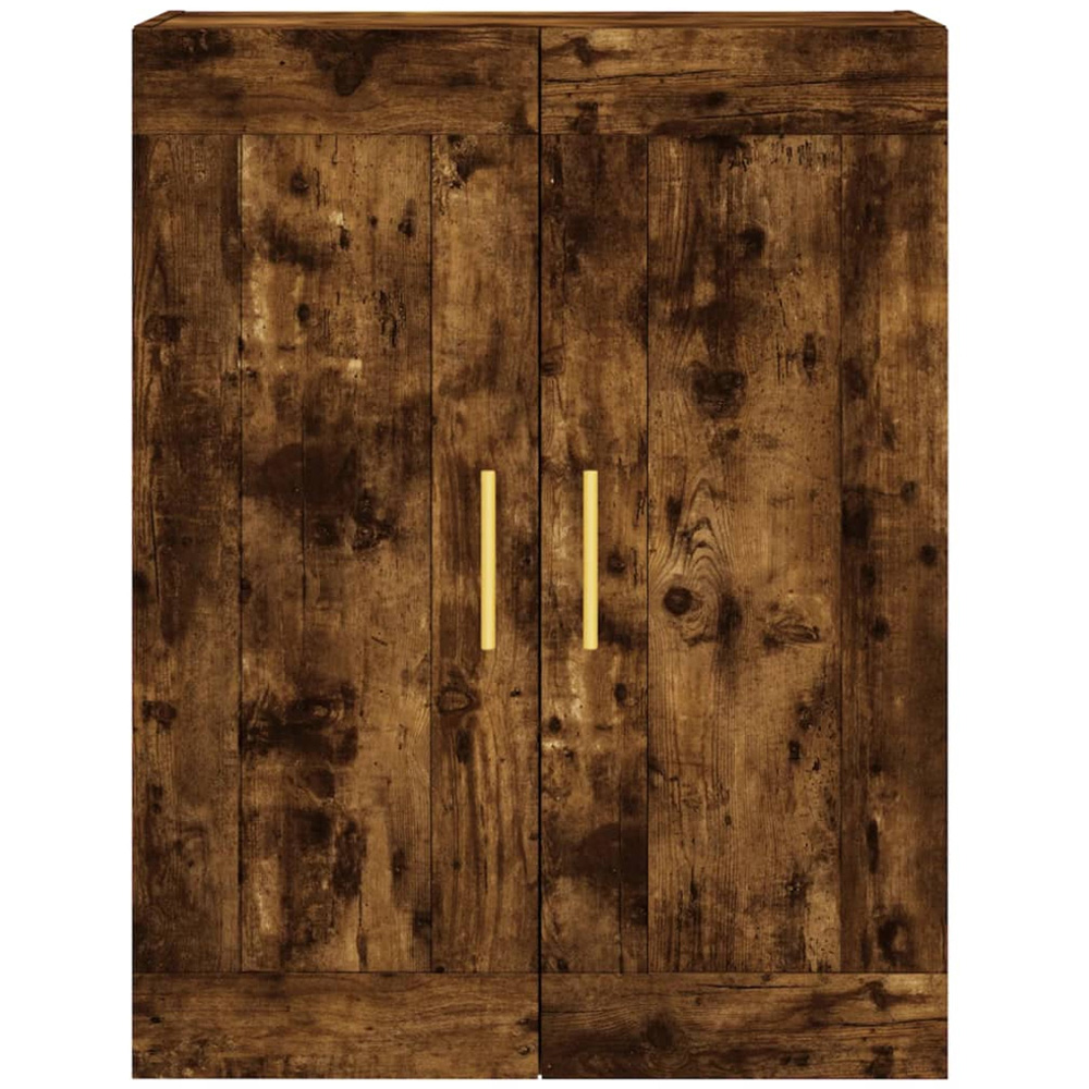 vidaXL 2 Door Brown Smoked Oak Wall Mounted Cabinet 2 Pack Image 6