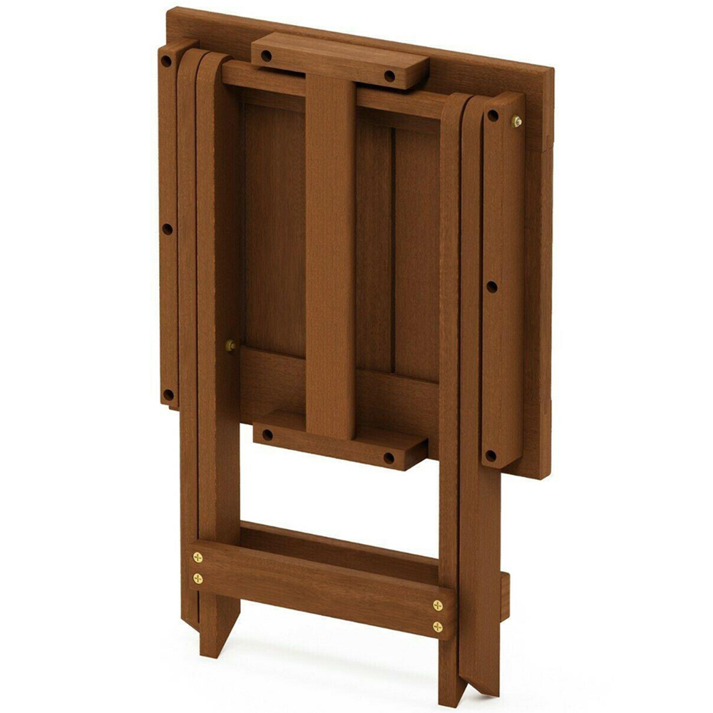 Walplus Tioman Natural Hardwood Adirondack Folding Table Image 7