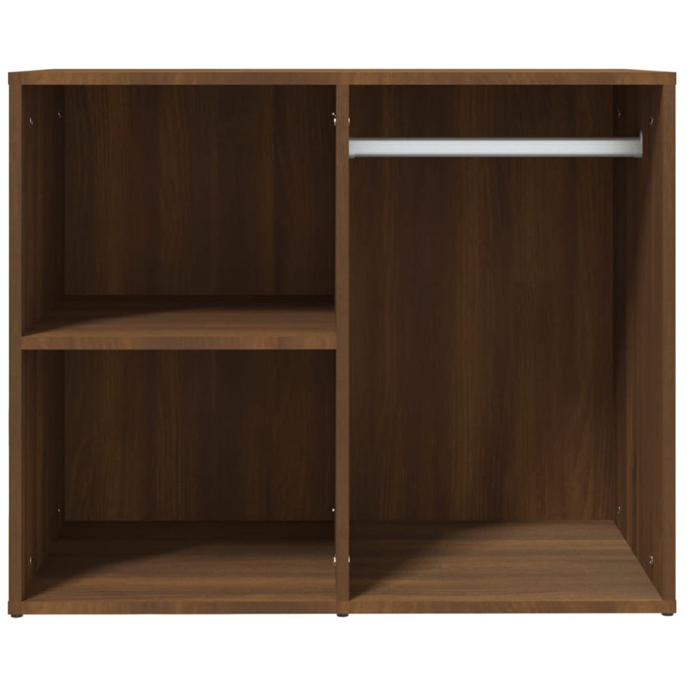 vidaXL 3 Shelf Brown Oak Engineered Wood Dressing Cabinet Image 3