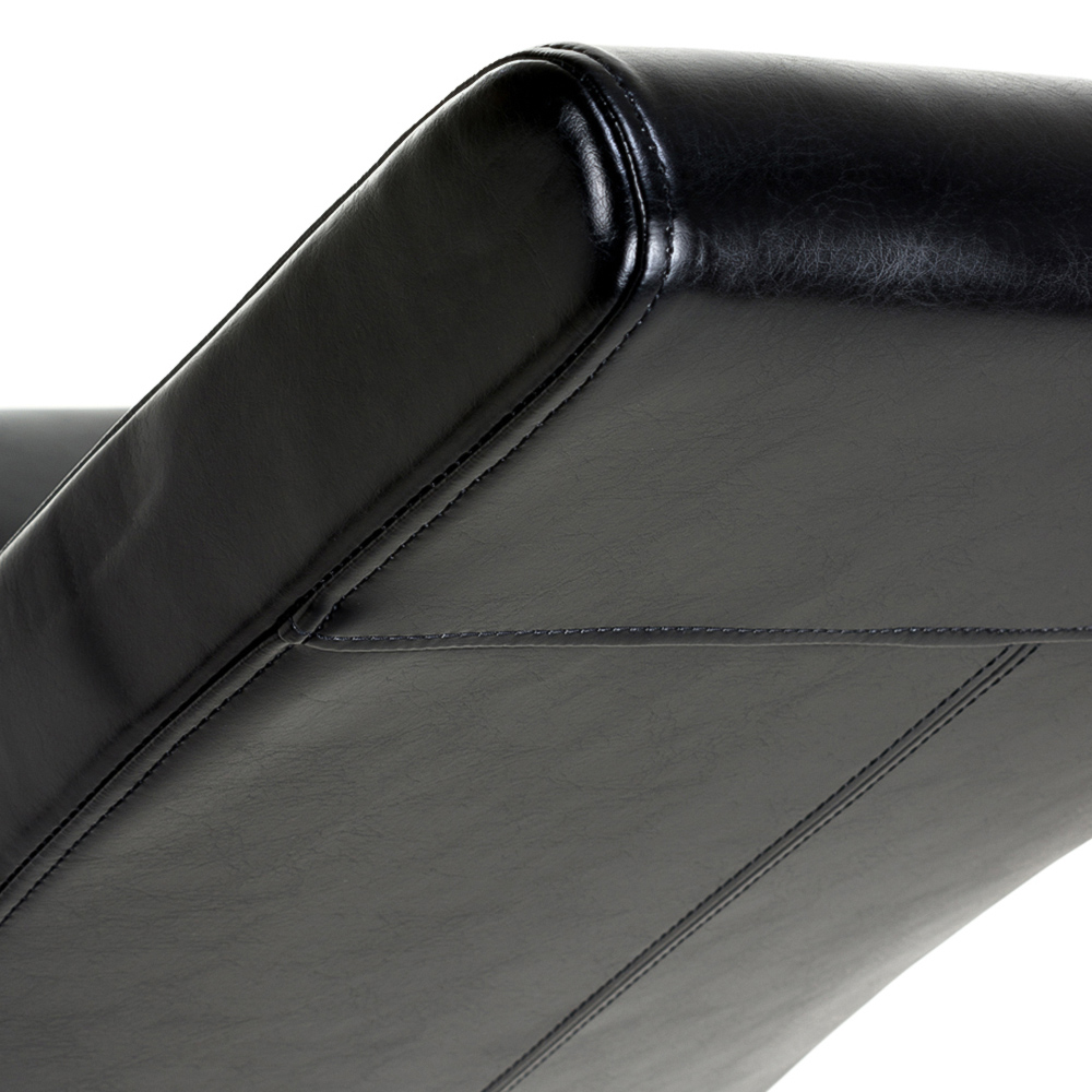 Kenton Set of 2 Black Bonded Leather Dining Chairs Image 6