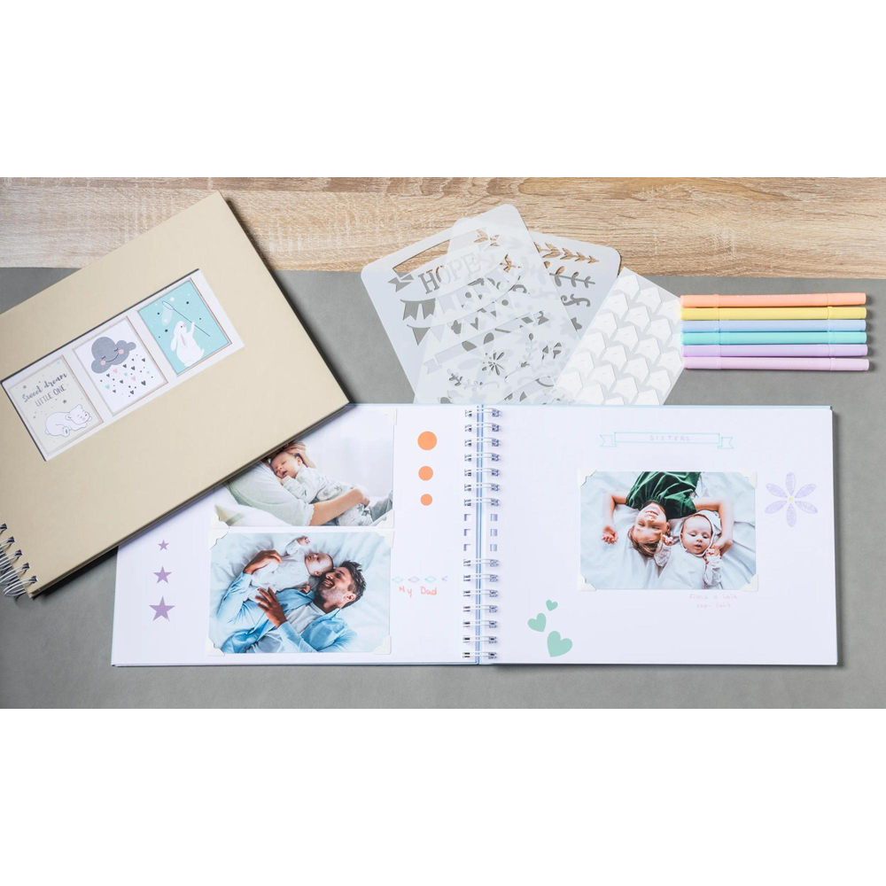 Exacompta Scrap-Addict Faune Spiral Scrapbook Kit 50 Pages 150 Photos Image 2