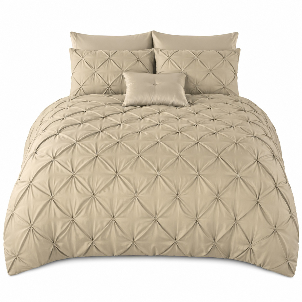 Smart Living Alford Double Latte Duvet Cover Set Image 2