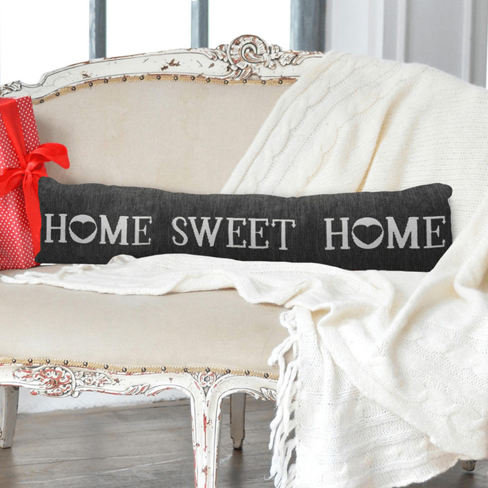 Velosso Charcoal Home Sweet Home Draught Excluder Image 2