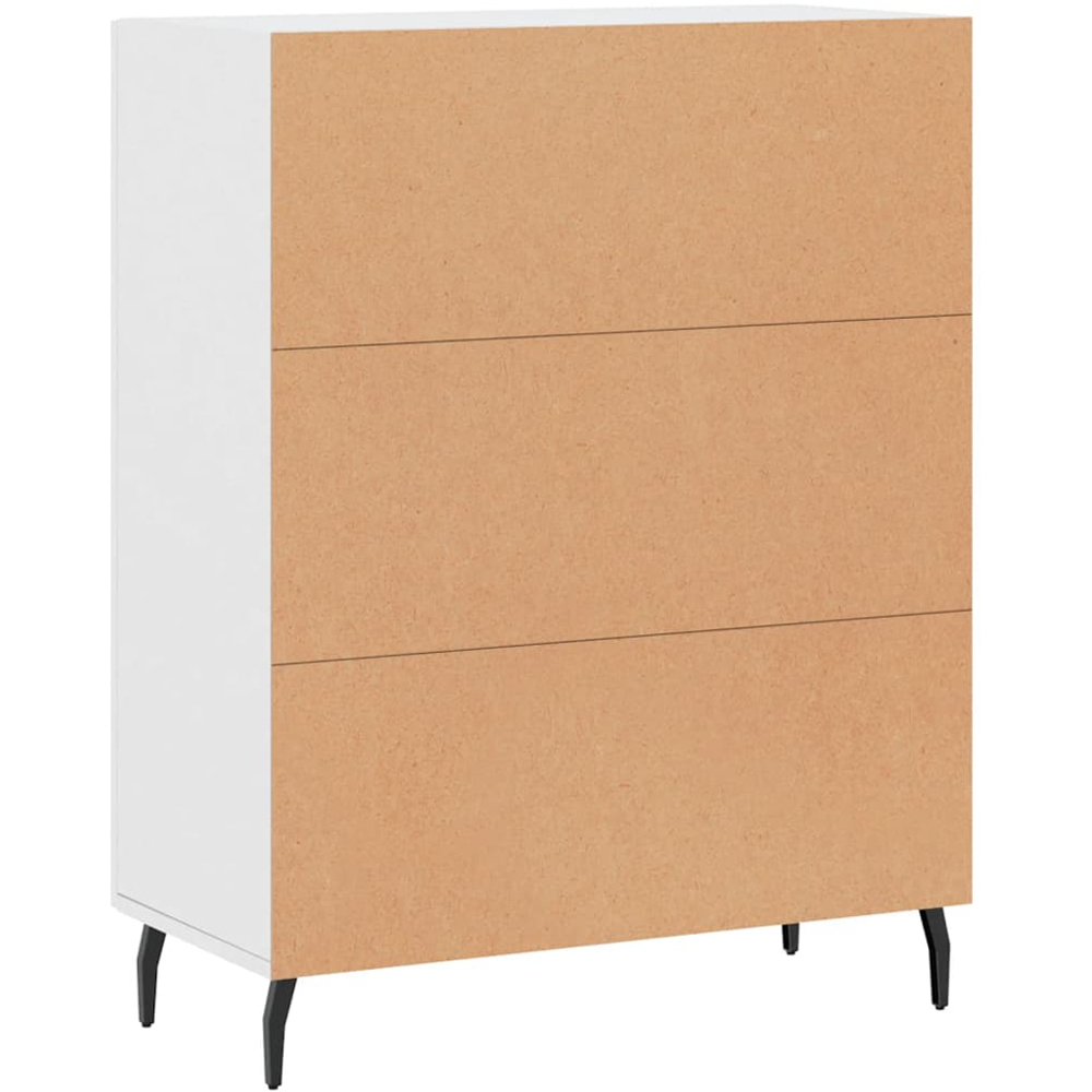 vidaXL 2 Door White Sideboard Image 8