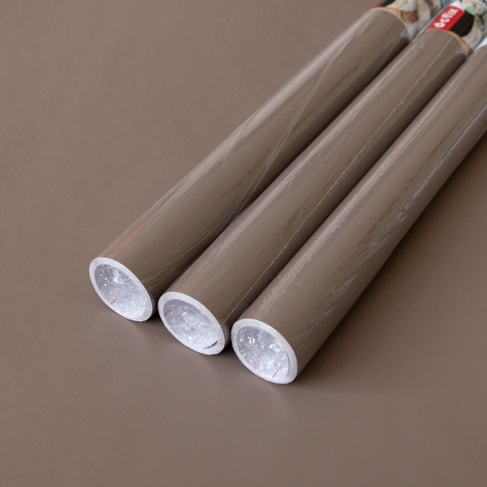 d-c-fix Matt Teak Self-Adhesive Plastic Vinyl Wrap Film 67.5cm x 2m 3 Pack Image 2