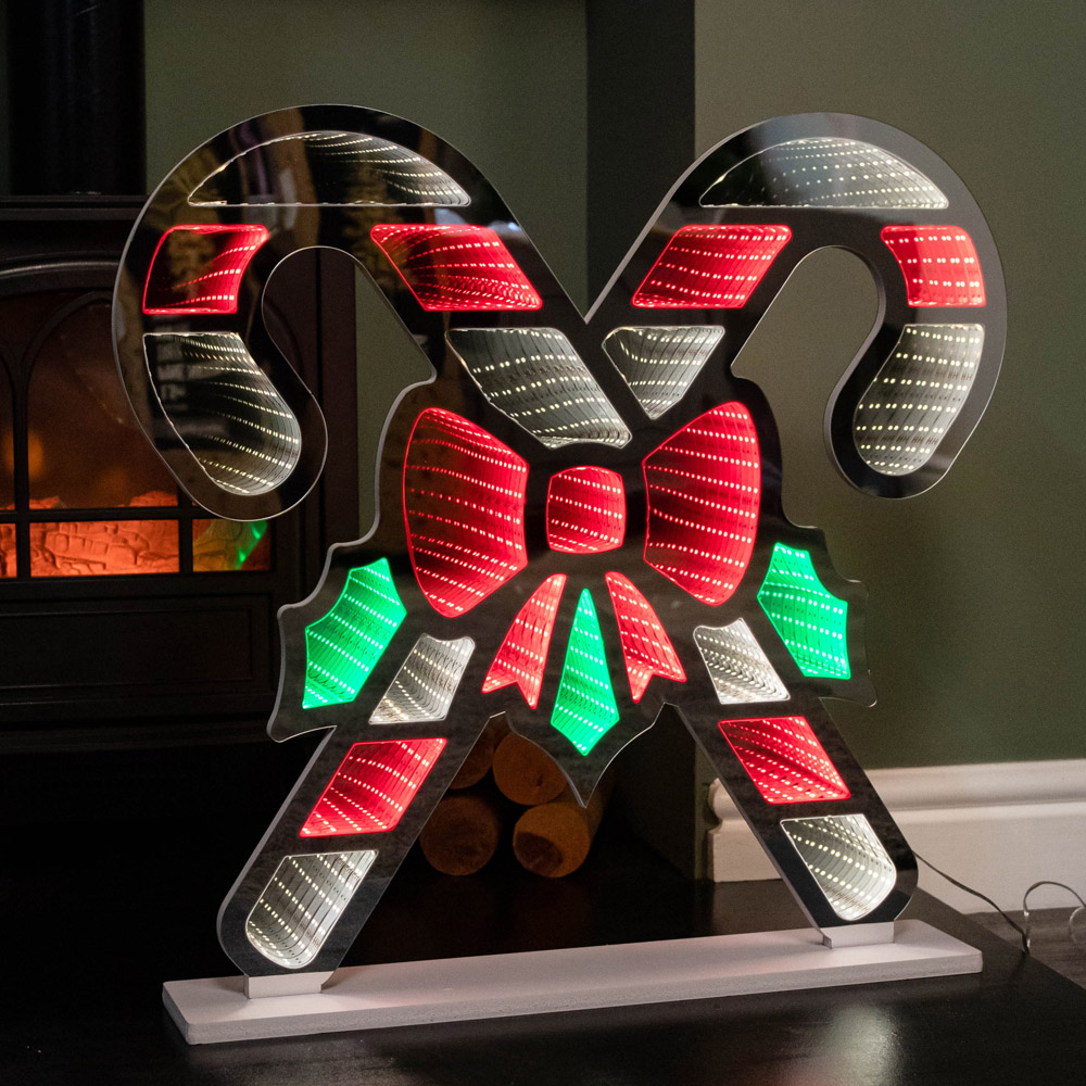 Samuel Alexander Infinity Candy Canes Light Up Christmas Decoration 2ft Image 4