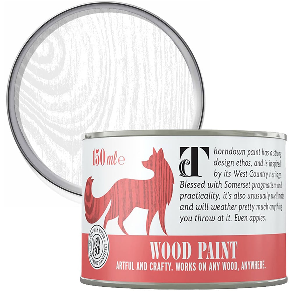 Thorndown Swan White Satin Wood Paint 150ml Image 1