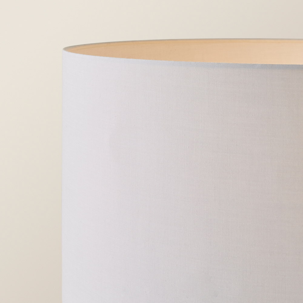 ValueLights Marissa Reni Grey Shade and Chrome Ball LED Floor Lamp Image 3