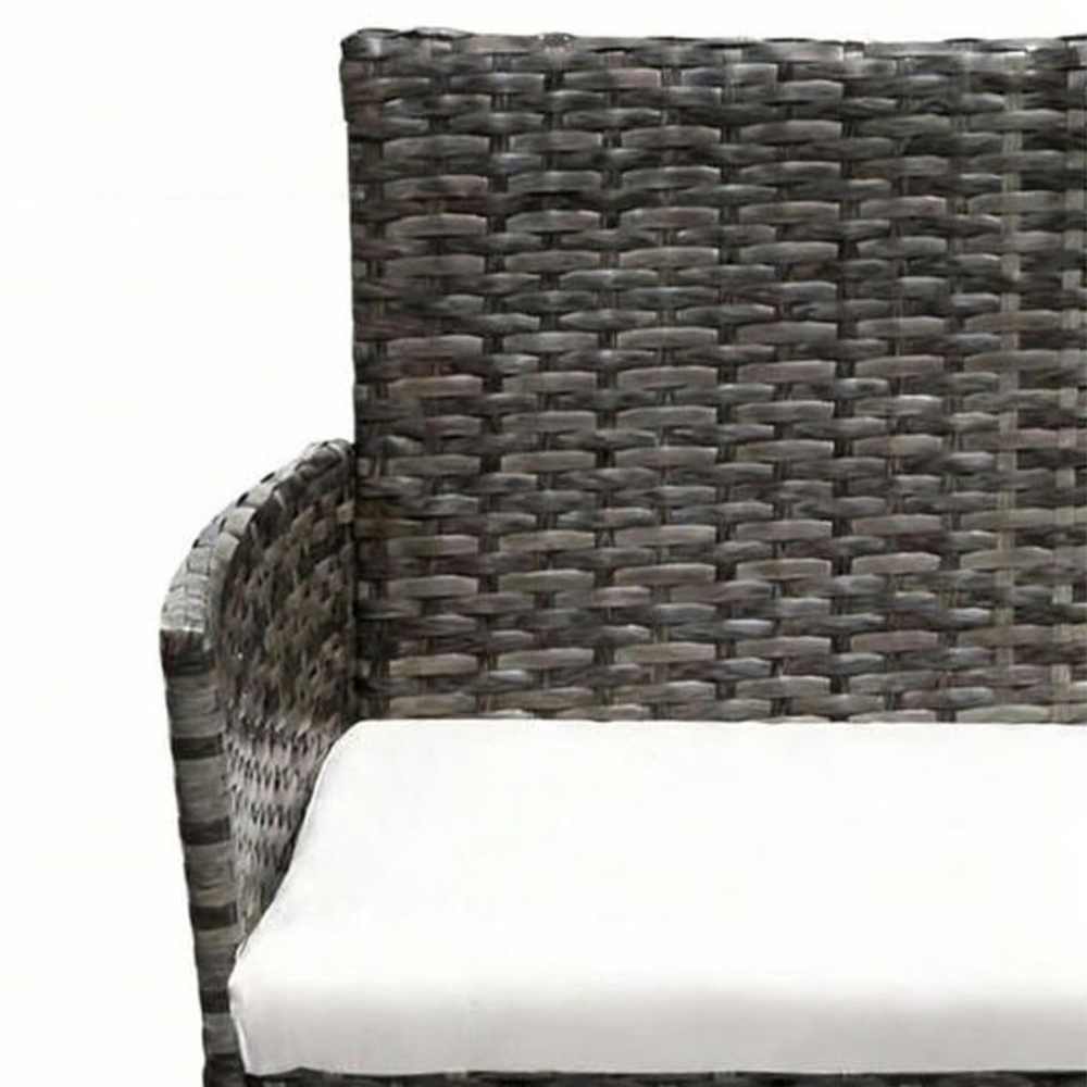 Willowmare 4 Seater Grey PE Rattan Garden Lounge Set Image 5