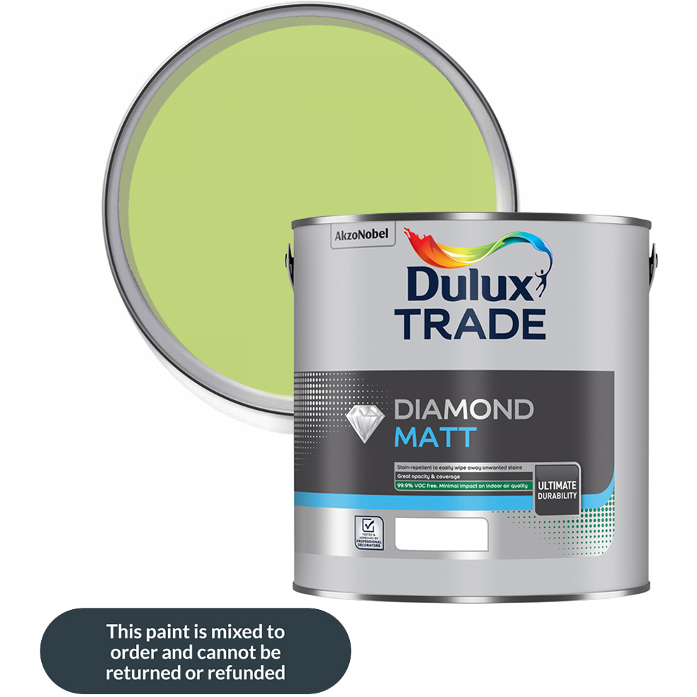 Dulux Trade Kiwi Crush Walls and Ceilings Diamond Matt Paint 2.5L Image 1