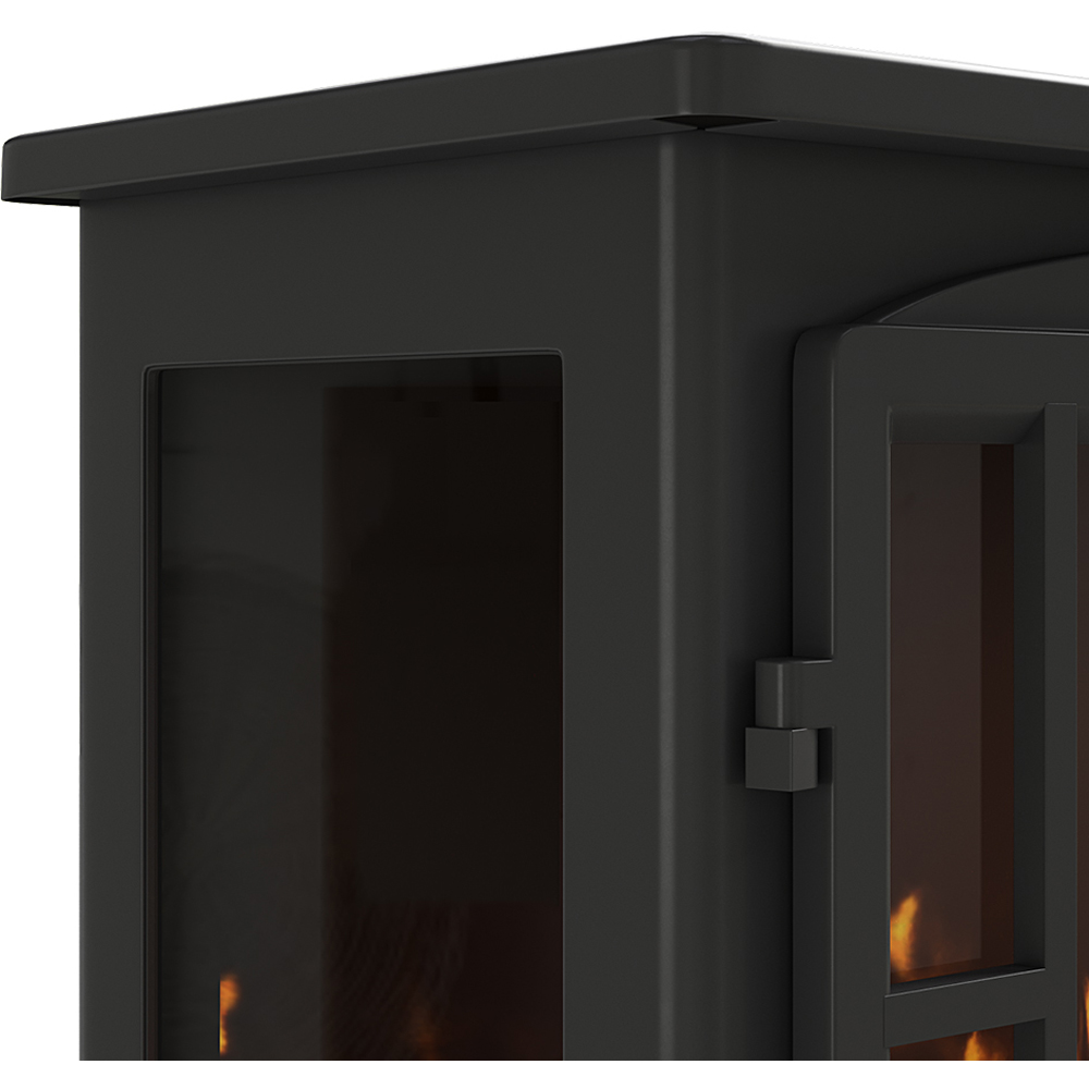 Living and Home Black Freestanding Electric Fireplace Heater 2000W 24 inch Image 3
