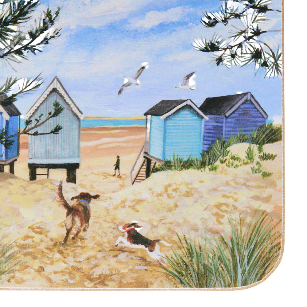 Pack of 6 Summer Walk On The Beach Coasters Image 4