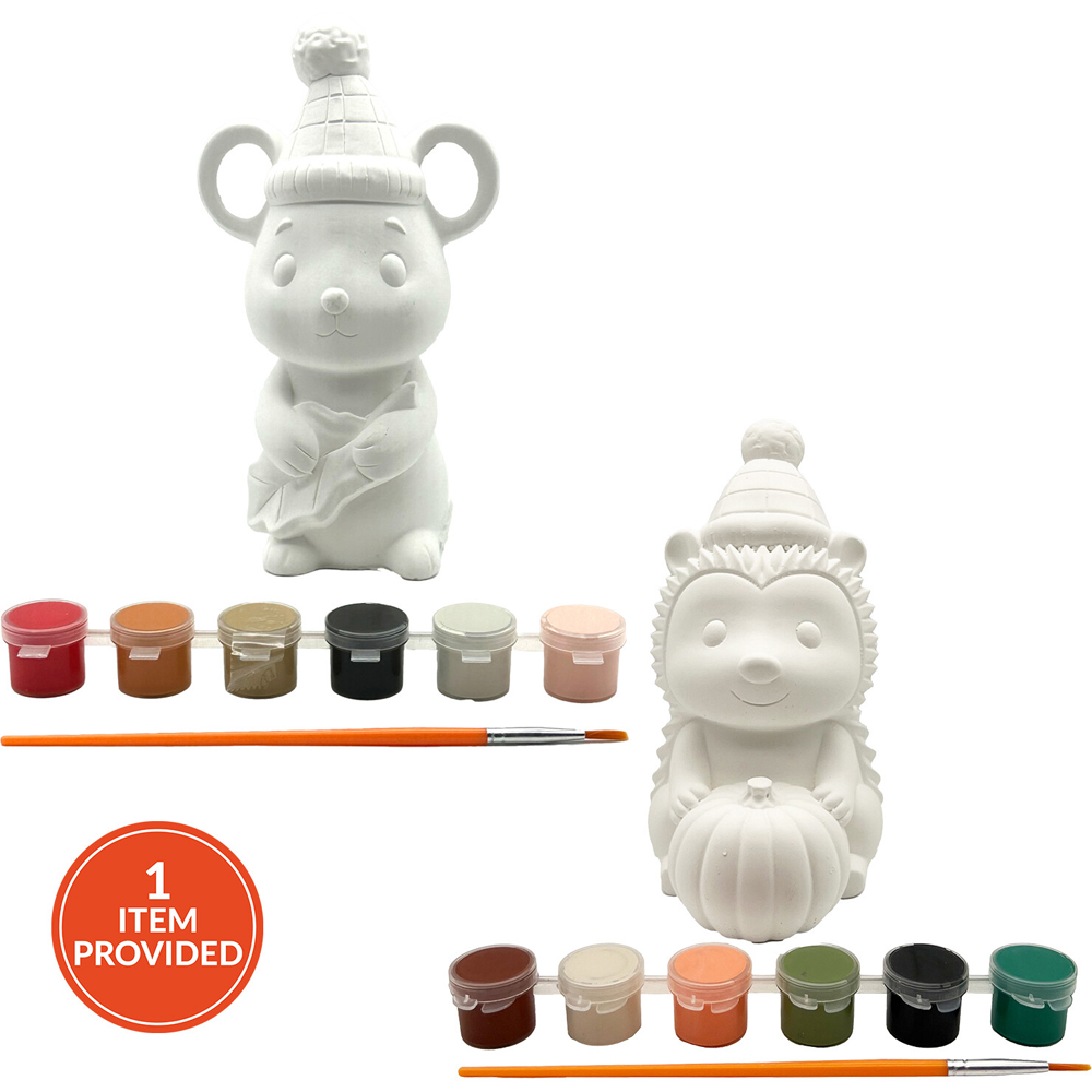 Paint Your Own Ceramic Woodland Animal Kit Image 1