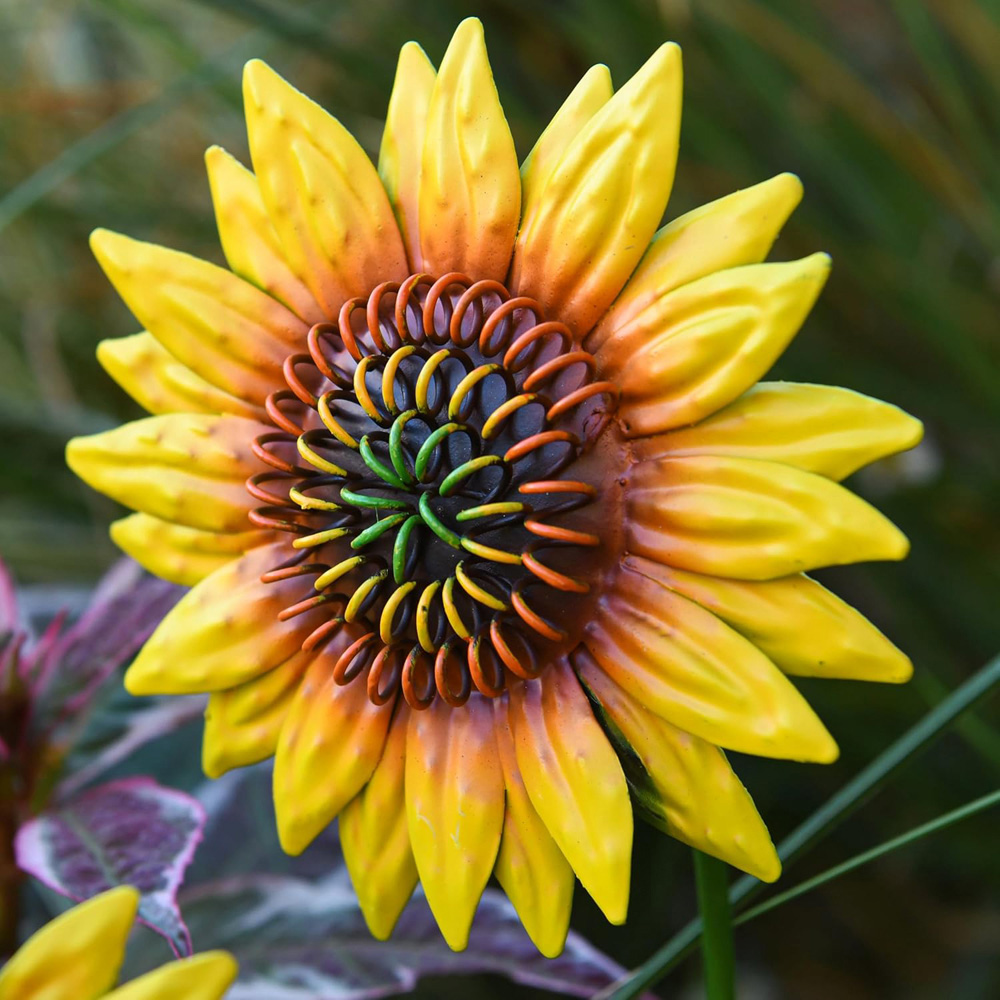 Garden Gear Metal Sunflower Stake 57cm 12 Pack Image 3