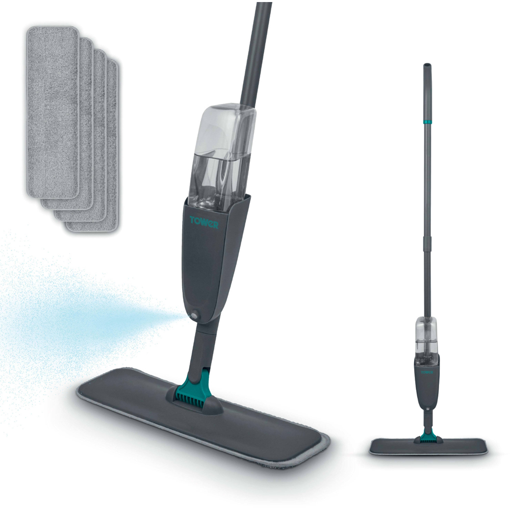 Tower Spray Mop with 4 Refills Image 2