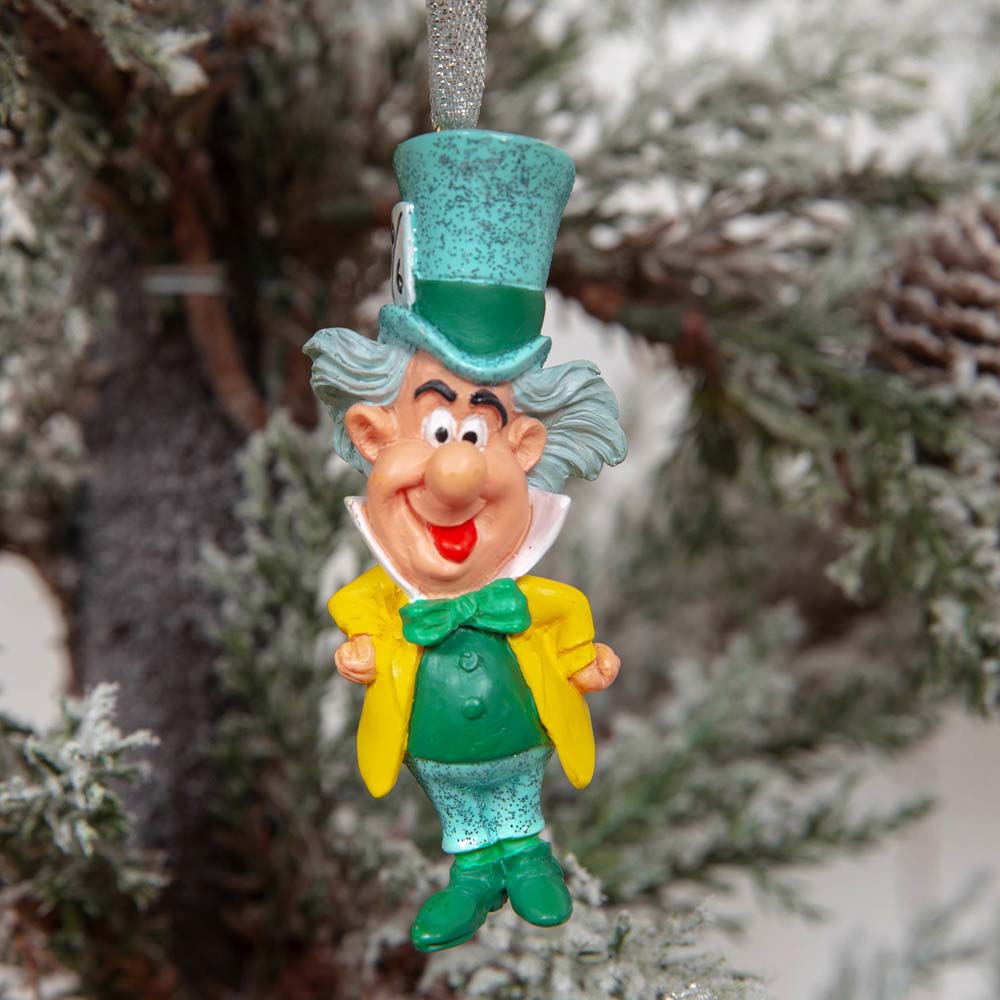 Disney Alice in Wonderland Christmas Tree Ornaments 4 Pack Image 3