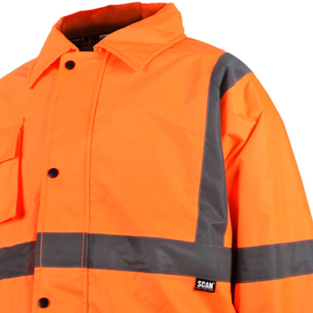 Scan Hi Visibility Motorway Jacket XXL Orange Image 3