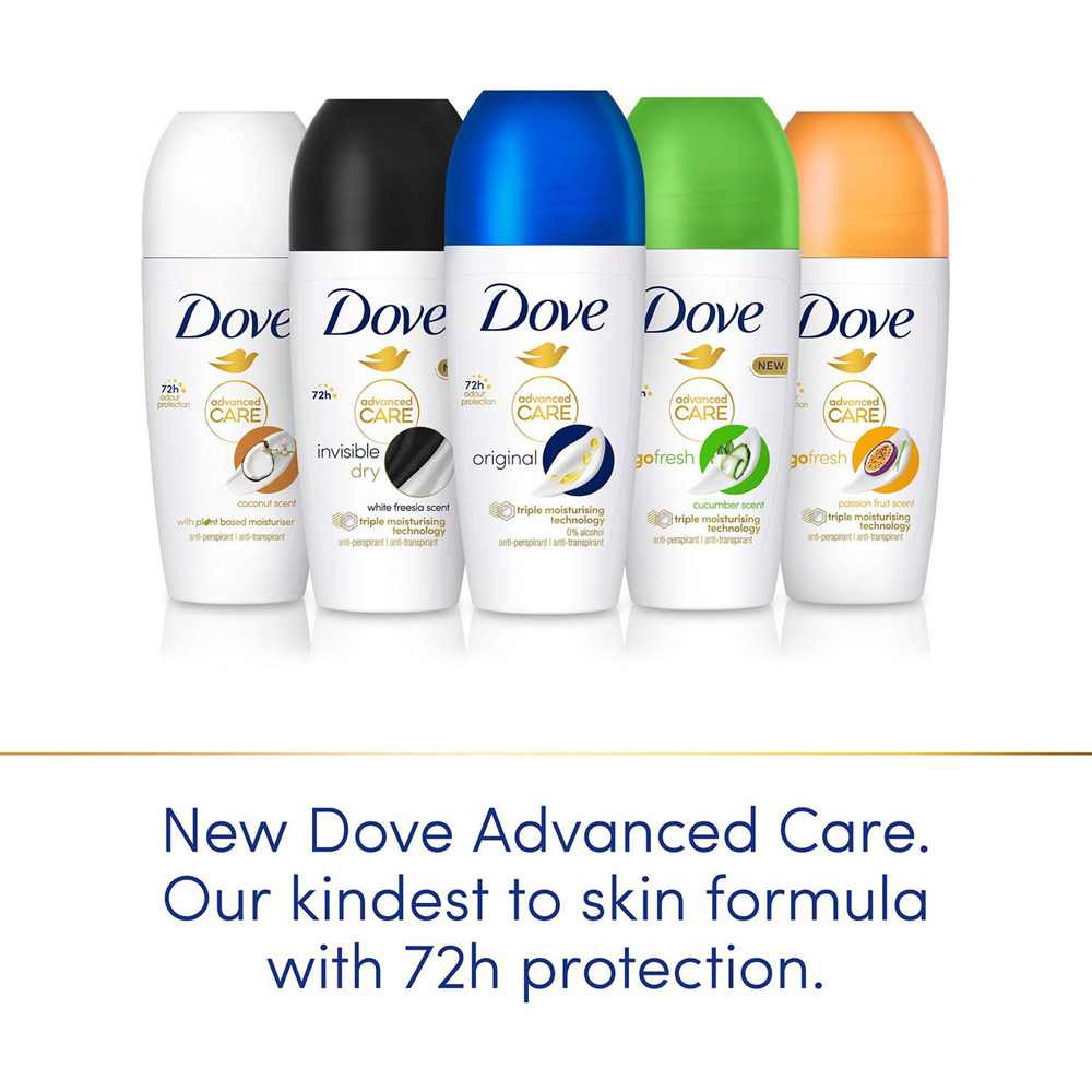 Dove Go Fresh Original Women Anti-Perspirant Roll on Deo 50ml 9 Pack Image 8
