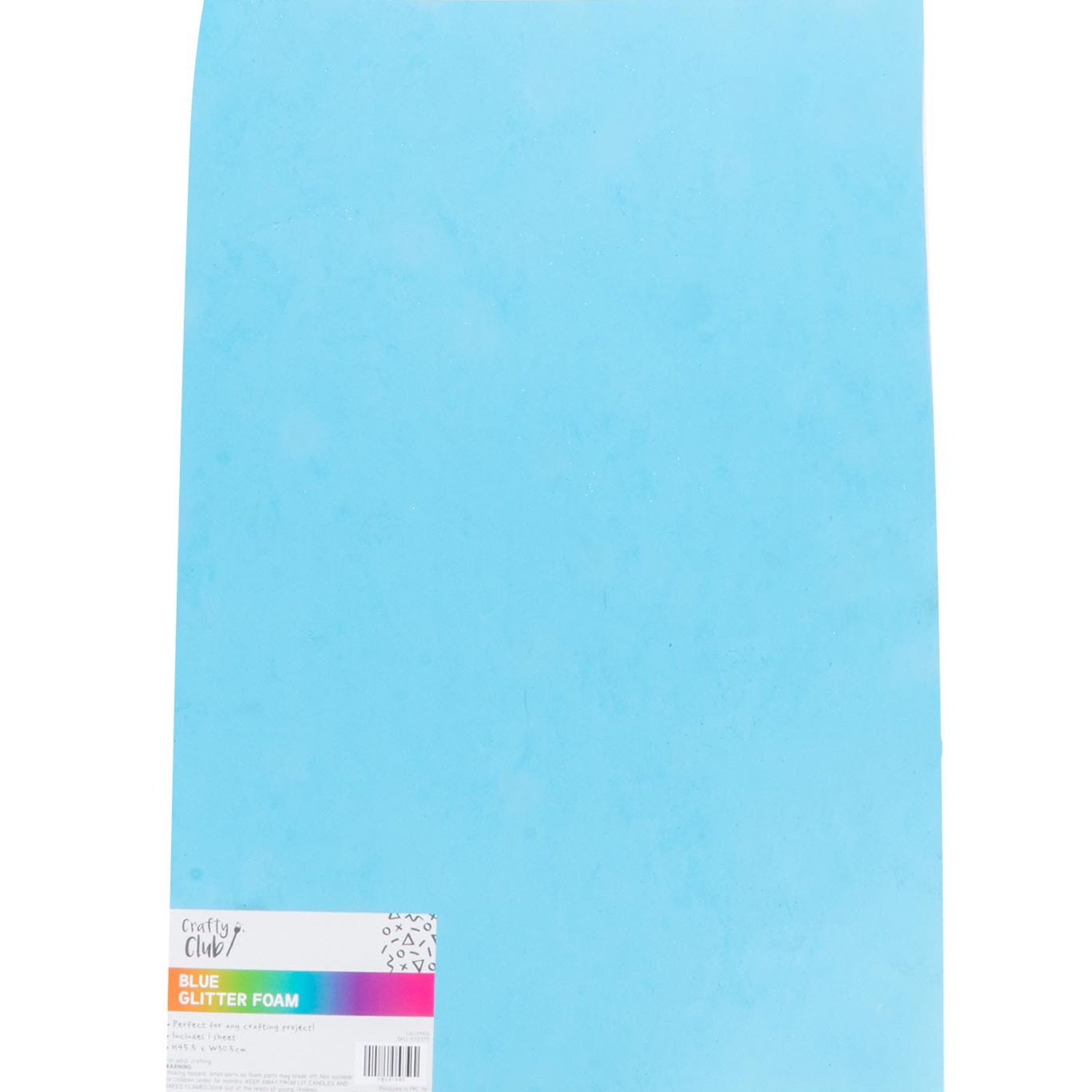 Crafty Club Glitter Foam - Blue Image