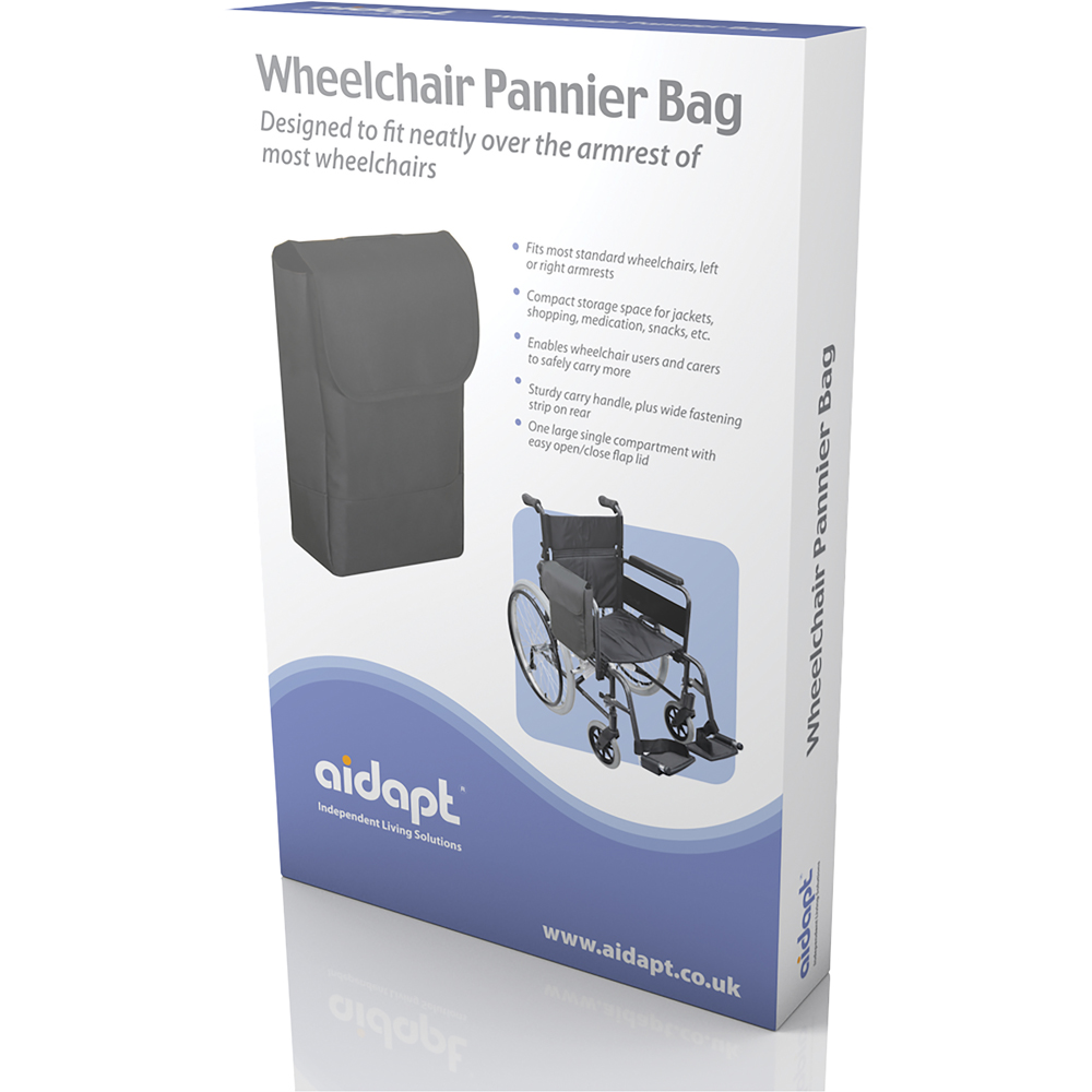 Aidapt Black Wheelchair Pannier Bag Image 5