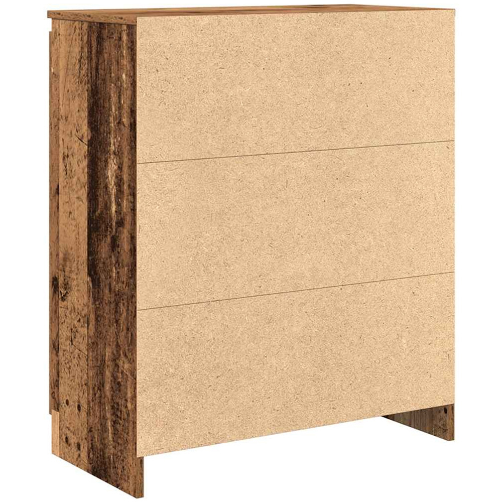 vidaXL Single Door 4 Drawer Old Wood Sideboard Image 7