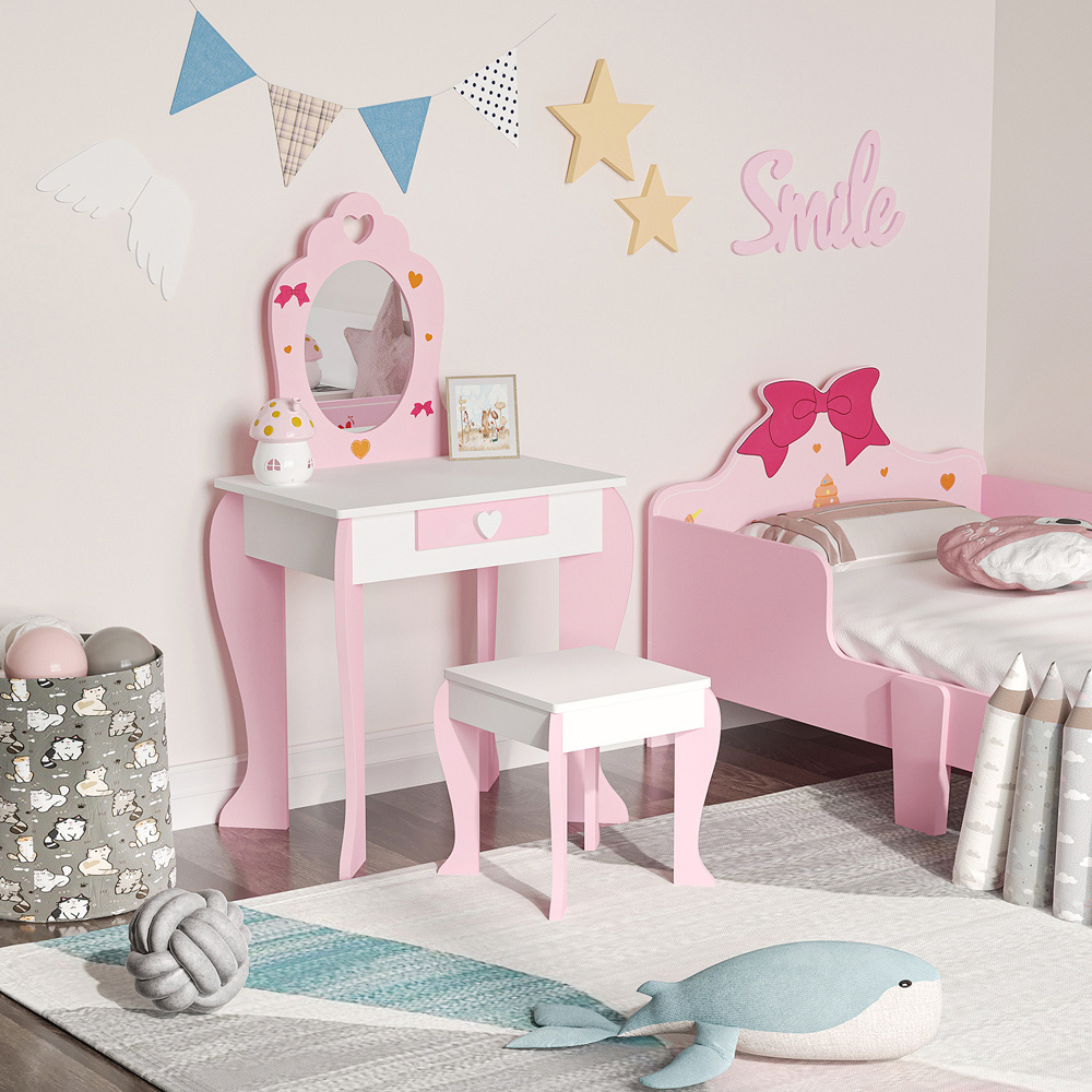 Playful Haven Pink Kids Dressing Table Set Image 3