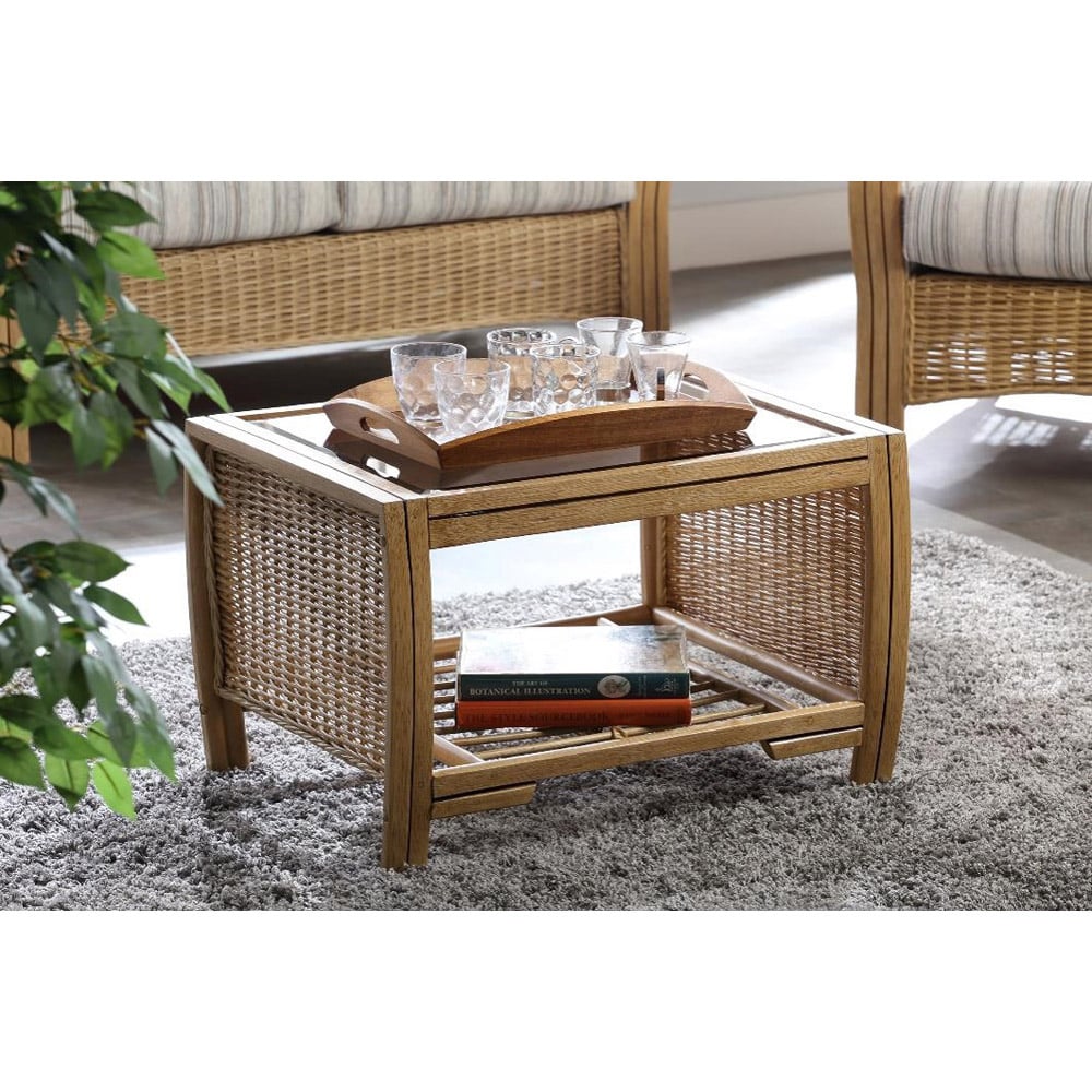 Desser Centurion Natural Rattan Coffee Table Image 3