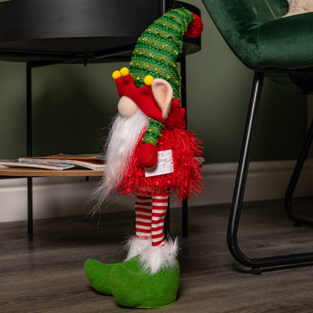 Samuel Alexander Light up Standing Christmas Elf Gonk with Warm White LEDs Image 2