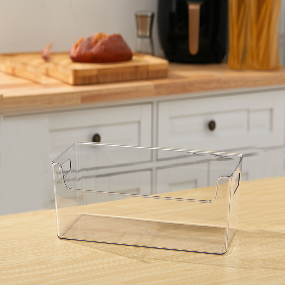 Living and Home Stackable Fridge Storage Organiser with Handle 2 Pack Image 8