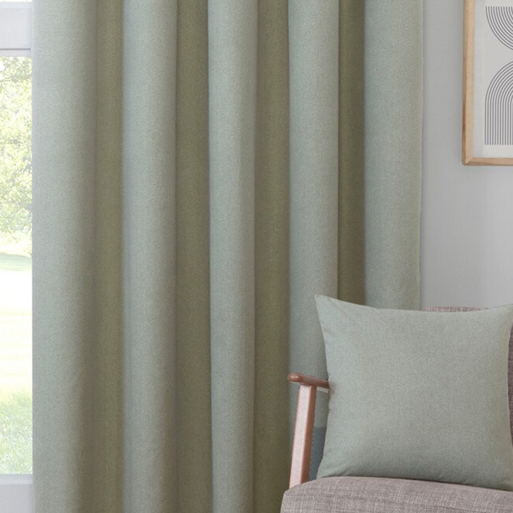 Linden Washable Blackout CurtainGreen137cm168cm Image 4