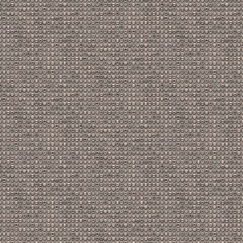 Galerie Grunge Nuts and Bolts Charcoal Wallpaper Image 1