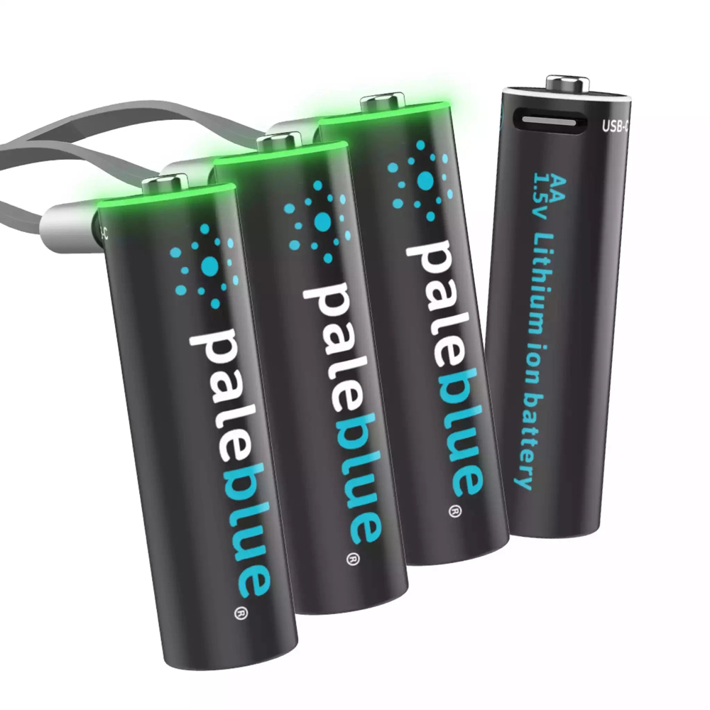 Paleblue AA 4 Pack Lithium-Ion Rechargeable Batteries Image 6