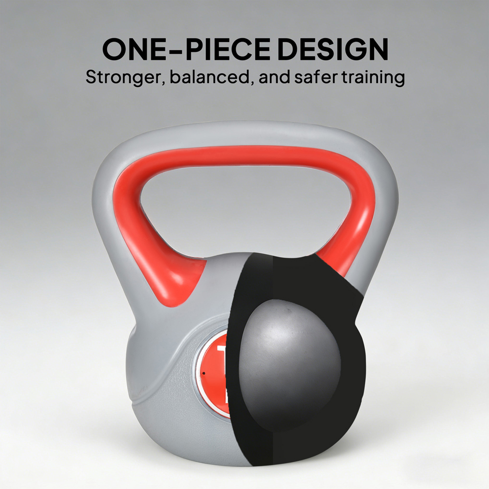 SPORTNOW Red and Grey Kettlebell with Handle 14kg Image 5