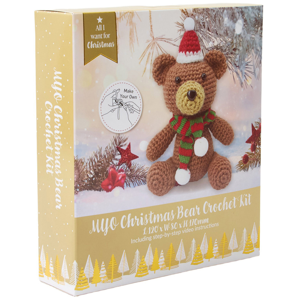 Make Your Own Christmas Bear Crochet Kit Image 3