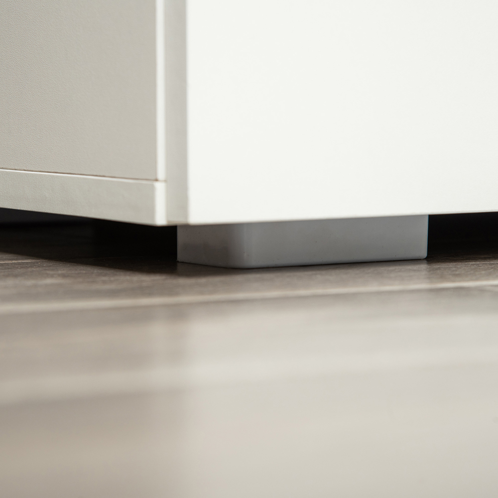 Portland 2 Door White Storage Cabinet Image 3