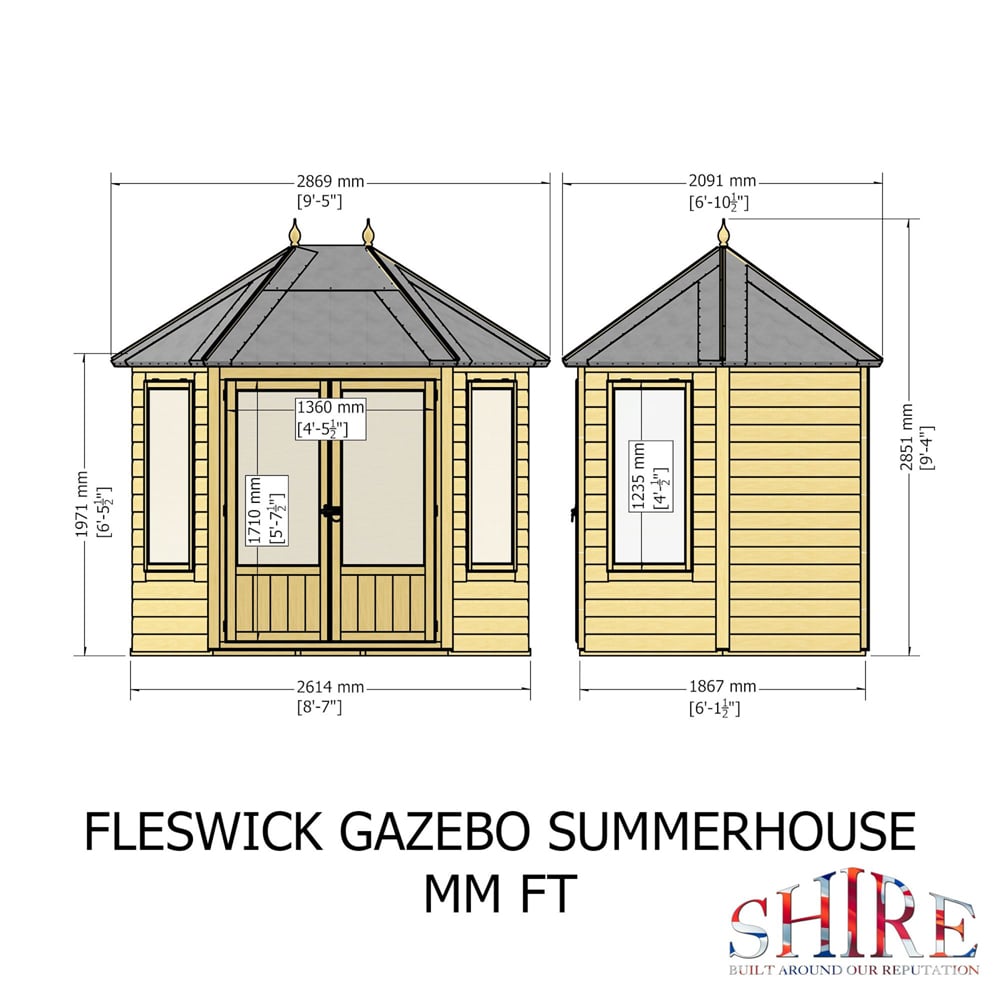 Shire GB Fleswick 8 x 6ft Summerhouse Image 9