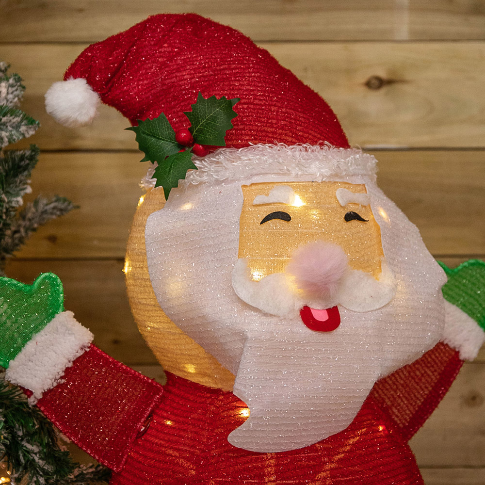 Samuel Alexander Collapsible Santa Figure LED Christmas Decoration 68cm Image 4