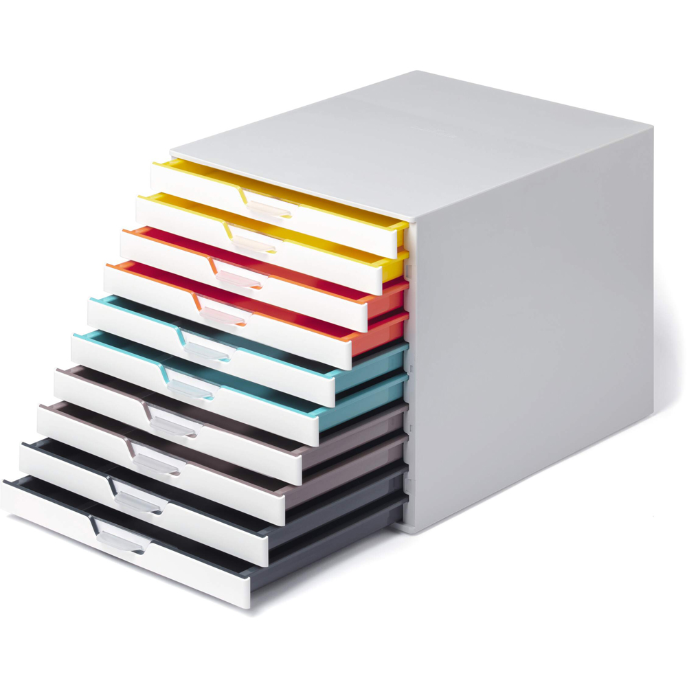 Durable VARICOLOR MIX A4+ 10 Drawer Colour Coded Desk Organiser Image 7