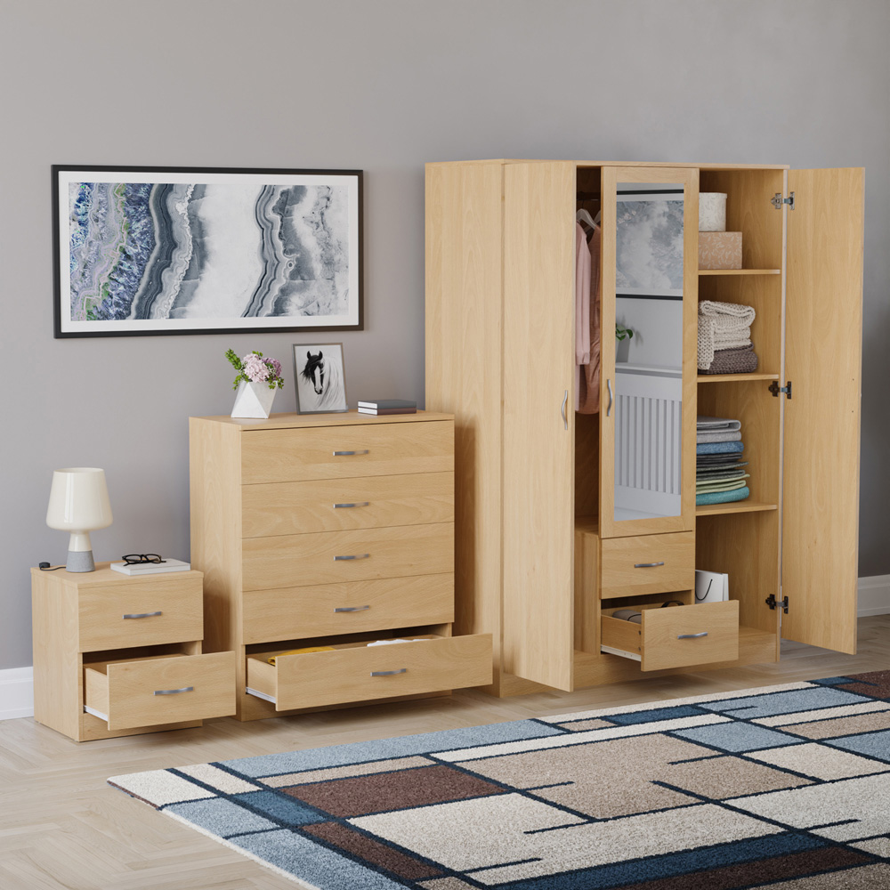 VIDA DESIGNS Riano Pine 3 Piece Bedroom Furniture Set Image 5
