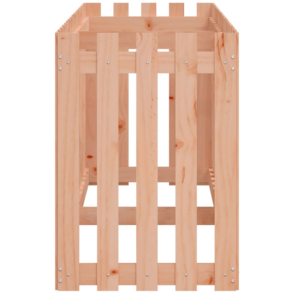 vidaXL Natural Solid Wood Douglas Fence Design Garden Planter 200 x 50 x 70cm Image 5