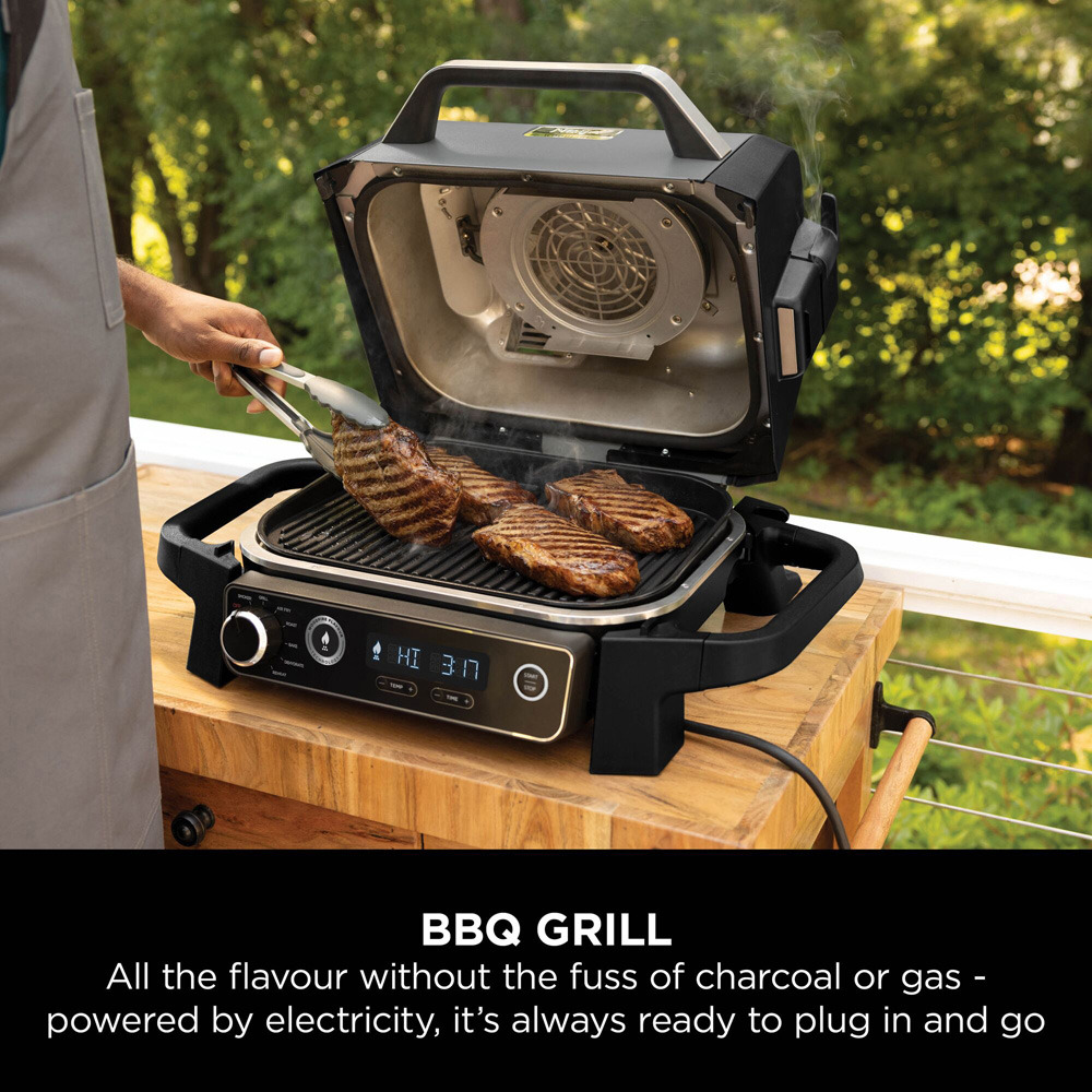 Ninja Woodfire OG701UK 7 in 1 Outdoor Electric BBQ Grill and Smoker Image 6