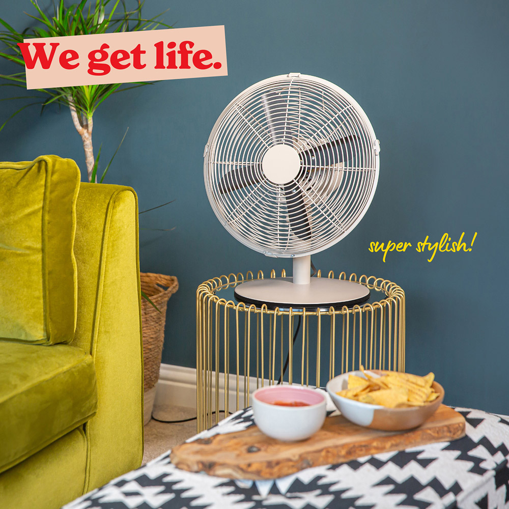 Russell Hobbs Greige Scandi Desk Fan 12 inch Image 8