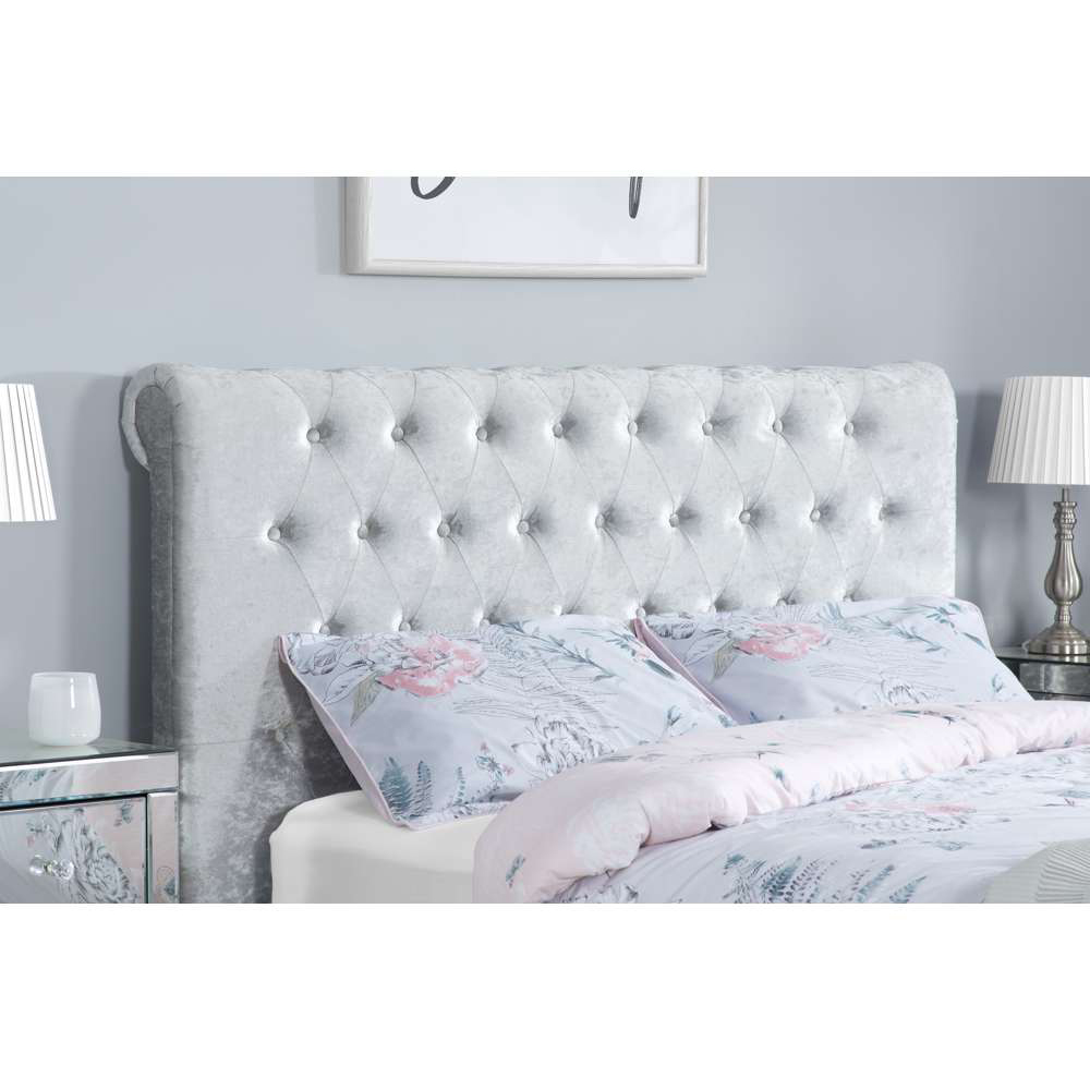 Sienna King Size Grey Bed Frame Image 6