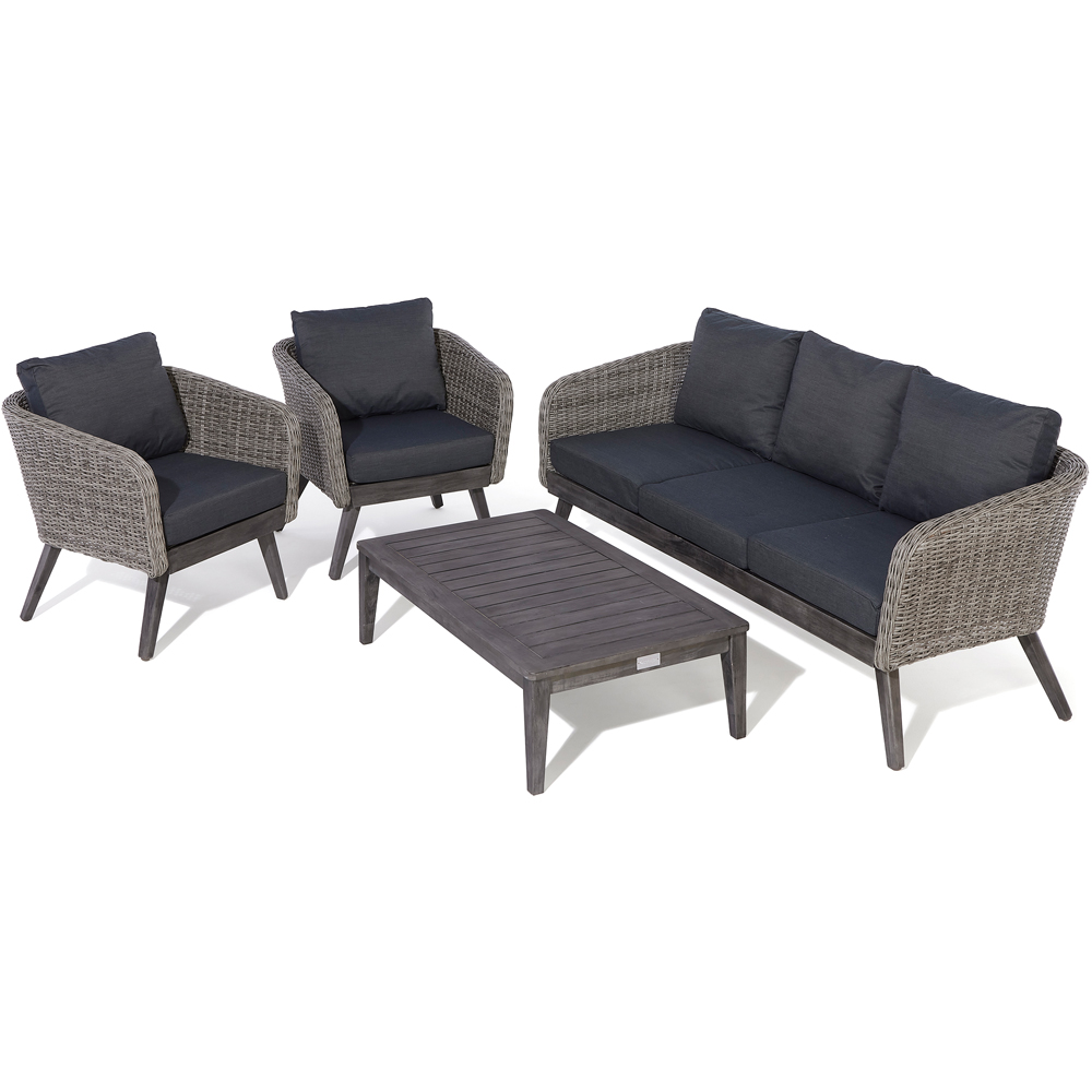 Rowlinson Saigon 5 Seater Coffee Bistro Set Grey Image 2