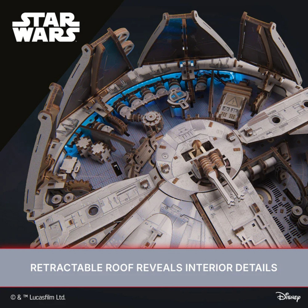 Ugears Star Wars Millennium Falcon Mechanical Model Image 9