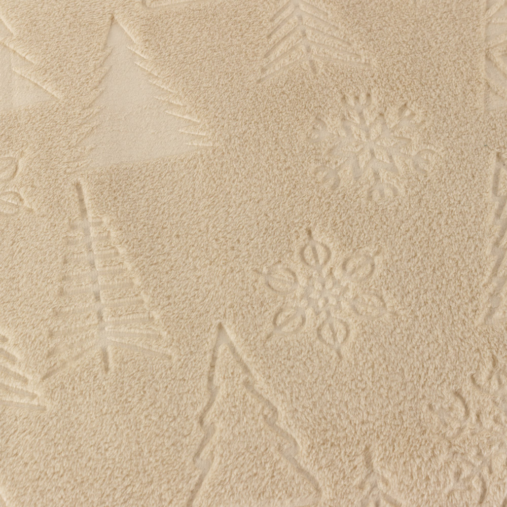 Furn Natural Festive Time Embossed Fleece Throw 140 x 180cm Image 4